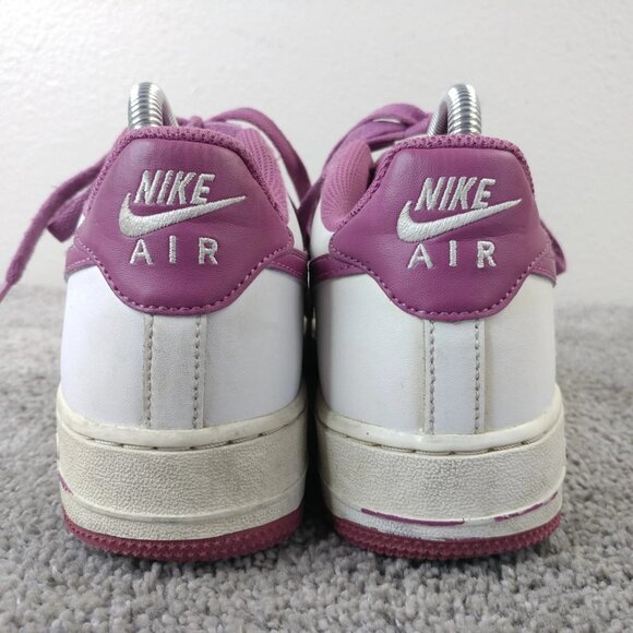 Nike Air Force 1 White Light Bordeaux Kids 6Y Shoes Low Top DH9600-101 Girls - Picture 9 of 12
